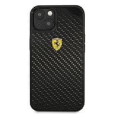 UNBRANDED FERRARI FEHCP13SFCABK IPHONE 13 MINI 5,4" ČERNÝ/ČERNÝ PEVNÝ OBAL ON TRACK REAL CARBON