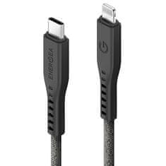 UNBRANDED ENERGEA FLOW USB-C - LIGHTNING C94 MFI KABEL 1,5M ČERNÁ/ČERNÁ 60W 3A PD FAST CHARGE