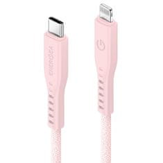 UNBRANDED ENERGEA FLOW USB-C - LIGHTNING C94 MFI KABEL 1,5M RŮŽOVÝ/RŮŽOVÝ 60W 3A PD FAST CHARGE