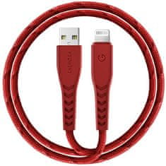 UNBRANDED USB KABEL ENERGEA NYLOFLEX - LIGHTNING CHARGE AND SYNC C89 MFI 1,5 M ČERVENÝ/ČERVENÝ