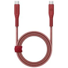 UNBRANDED ENERGEA FLOW USB-C - USB-C KABEL 1,5M ČERVENÝ/ČERVENÝ 240W 5A PD FAST CHARGE