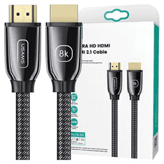 UNBRANDED USAMS HDMI - HDMI KABEL 2M 2.1 8K UHD U67 ČERNÁ/ČERNÁ SJ497HD01 (US-SJ497)