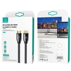 UNBRANDED USAMS HDMI - HDMI KABEL 2M 2.1 8K UHD U67 ČERNÁ/ČERNÁ SJ497HD01 (US-SJ497)