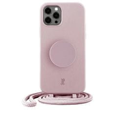 Elegance POUZDRO JE POPGRIP IPHONE 12/12 PRO 6,1" SVĚTLE RŮŽOVÝ/RŮŽOVÝ DECH 30183 AW/SS (JUST ELEGANCE)