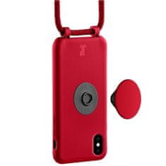 Elegance JE POPGRIP IPHONE X/XS OBAL ČERVENÝ/CYBER ČERVENÝ 30016 (JUST ELEGANCE)