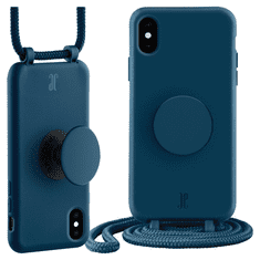 Elegance POUZDRO JE POPGRIP NA IPHONE X/XS TMAVĚ MODRÁ/MODRÝ SAFÍR 30018 (JUST ELEGANCE)