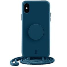 Elegance POUZDRO JE POPGRIP NA IPHONE X/XS TMAVĚ MODRÁ/MODRÝ SAFÍR 30018 (JUST ELEGANCE)