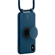 Elegance POUZDRO JE POPGRIP NA IPHONE X/XS TMAVĚ MODRÁ/MODRÝ SAFÍR 30018 (JUST ELEGANCE)