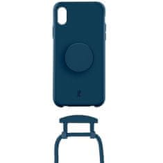 Elegance POUZDRO JE POPGRIP NA IPHONE X/XS TMAVĚ MODRÁ/MODRÝ SAFÍR 30018 (JUST ELEGANCE)