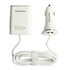 Awei AWEI PĚKNÉ. SÁM. C-400 9,6A 4XUSB HIGH SPEED BÍLÁ/BÍLÁ