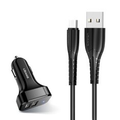 USAMS USAMS LAD. SÁM. 2XUSB C13 2.1A USB-C ČERNÁ/ČERNÁ NTU35TC13TZ