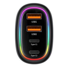 USAMS USAMS LAD. SÁM. 2XUSB-C 2XUSB-A C34 120W RYCHLÉ NABÍJENÍ MODRÁ/MODRÁ CC169CC01 (US-CC169)