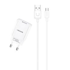 UNBRANDED USAMS ŁAD. SIEC. 1XUSB T21 MICRO USB BIAŁY/WHITE 2,1A FAST CHARGING T21OCMC01