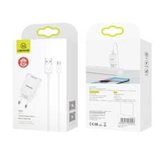 UNBRANDED USAMS ŁAD. SIEC. 1XUSB T21 MICRO USB BIAŁY/WHITE 2,1A FAST CHARGING T21OCMC01