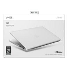 UNIQ UNIQ POUZDRO CLARO MACBOOK PRO 14" (2021/2023) PRŮHLEDNÉ/HOLUBIČÍ MATNÉ ČIRÉ