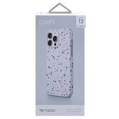 UNIQ UNIQ COEHL TERRAZZO POUZDRO IPHONE 13 PRO / 13 6,1" BÍLÁ/PŘÍRODNĚ BÍLÁ