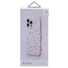 UNIQ UNIQ COEHL TERRAZZO POUZDRO IPHONE 13 PRO / 13 6,1" RŮŽOVÁ/BLUSH PINK