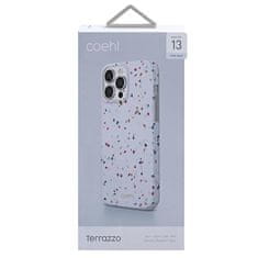 UNIQ UNIQ COEHL TERRAZZO IPHONE 13 PRO MAX 6,7" POUZDRO BÍLÁ/PŘÍRODNĚ BÍLÁ