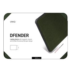 UNIQ UNIQ POUZDRO DFENDER LAPTOP SLEEVE 15" ZELENÁ/KHAKI ZELENÁ