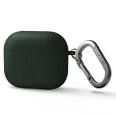 UNIQ UNIQ POUZDRO PRO NEXO AIRPODS 3 GEN + EAR HOOKS SILIKONOVÁ ZELENÁ/ZELENÁ