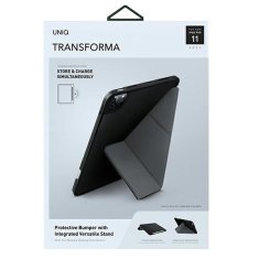 UNIQ UNIQ POUZDRO TRANSFORMA IPAD PRO 11" (2021) ANTIMIKROBIÁLNÍ ČERNÁ/EBENOVĚ ČERNÁ