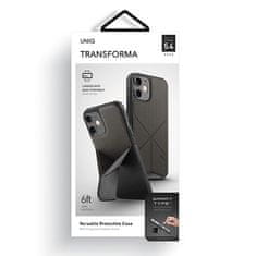 UNIQ POUZDRO UNIQ TRANSFORMA IPHONE 12 MINI 5,4" ŠEDÁ/UHLOVĚ ŠEDÁ