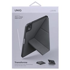 UNIQ UNIQ POUZDRO TRANSFORMA IPAD MINI (2021) ANTIMIKROBIÁLNÍ ŠEDÁ/UHLOVĚ ŠEDÁ