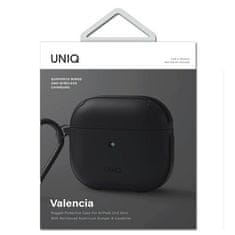 UNIQ UNIQ VALENCIA AIRPODS 3 POUZDRO ČERNÉ/PŮLNOČNÍ ČERNÉ ANTIMIKROBIÁLNÍ