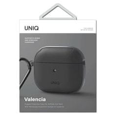 UNIQ POUZDRO UNIQ VALENCIA AIRPODS 3 ŠEDÉ/ŠEDÉ ANTIMIKROBIÁLNÍ