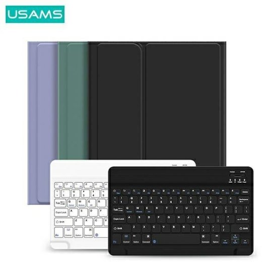 USAMS USAMS WINRO POUZDRO S KLÁVESNICÍ IPAD 9,7" ČERNÉ POUZDRO + BÍLÁ KLÁVESNICE/ČERNÝ KRYT + KLÁVESNICE BÍLÁ IPO97YRXX01 (US-BH642)