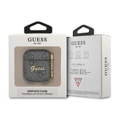 Guess GUESS GUA24GSMK AIRPODS 1/2 KRYT ŠEDÝ/ŠEDÝ 4G SCRIPT METAL COLLECTION