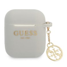 Guess GUESS GUA2LSC4EG AIRPODS 1/2 KRYT ŠEDÝ/ŠEDÝ SILICONE CHARM 4G COLLECTION