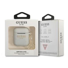 Guess GUESS GUA2LSC4EG AIRPODS 1/2 KRYT ŠEDÝ/ŠEDÝ SILICONE CHARM 4G COLLECTION