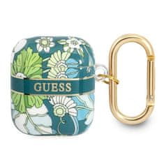 Guess GUESS GUA2HHFLN AIRPODS 1/2 KRYT ZELENÝ/ZELENÝ FLOWER STRAP COLLECTION