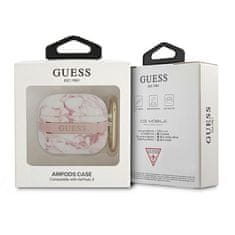 Guess GUESS GUA3HCHMAP AIRPODS 3 KRYT RŮŽOVÝ/RŮŽOVÝ MARBLE STRAP COLLECTION