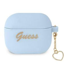 Guess GUESS GUA3LSCHSB KRYT AIRPODS 3 MODRÝ/MODRÝ SILICONE CHARM HEART COLLECTION