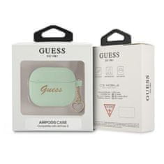 Guess GUESS GUA3LSCHSN KRYT AIRPODS 3 ZELENÝ/ZELENÝ SILICONE CHARM HEART COLLECTION