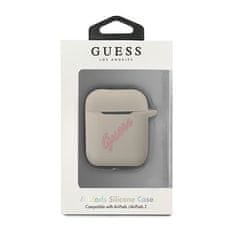 Guess GUESS GUACA2LSVSGP AIRPODS 1/2 KRYT ŠEDÝ RŮŽOVÝ/ŠEDORŮŽOVÝ SILIKONOVÝ VINTAGE