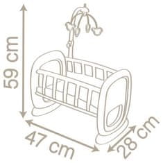 Smoby SMOBY Dětská sestřička kolébka s kolotočem pro panenku