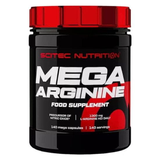 Scitec Nutrition Mega Arginine, 140 kapslí Balení: 140 kapslí