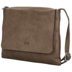 Coveri WORLD Trendy dámská koženková crossbody kabelka Korteri new, taupe