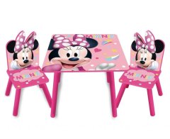 bHome Dětský stůl s židlemi Minnie