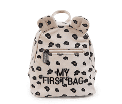 Childhome Dětský batoh My First Bag Canvas Leopard