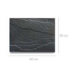 Zeller Krájecí prkénko ANTHRACITE SLATE, 40x30 cm