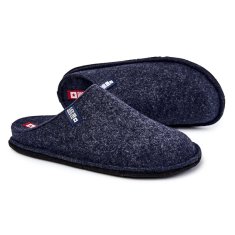 Big Star Pánské žabky KK176004 Navy Blue velikost 43