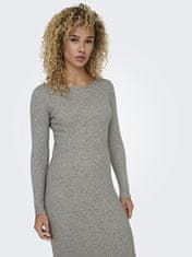 ONLY Dámské šaty ONLKATIA Slim Fit 15324649 Medium Grey Melange (Velikost XS)