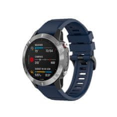 FIXED Silikonový řemínek FIXED Silicone Strap pro Garmin QuickFit 22mm, modrý