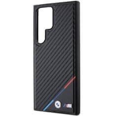 Bmw obal na Samsung Galaxy S24 ULTRA Black Carbon Tricolor Line MagSafe