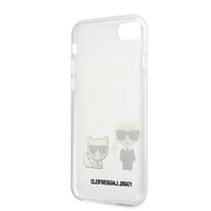 Karl Lagerfeld KLHCI8CKTR hard silikonové pouzdro iPhone SE 2022/SE 2020/8/7 Transparent Karl & Choupette