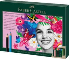 Faber-Castell Pastelky Polychromos & tužky Pitt Matt set 40x